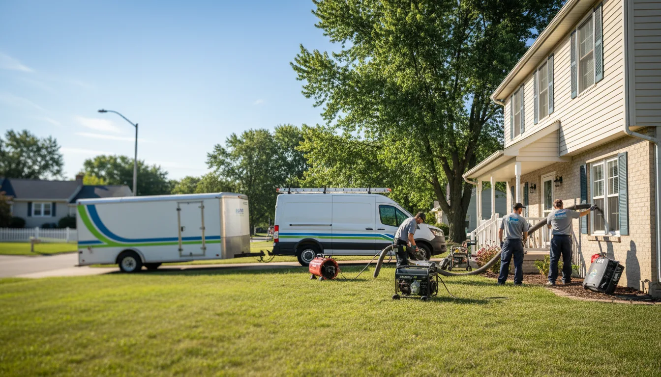 Flooded Basement Restoration And Cleanup With Repair in Milmine, IL near me